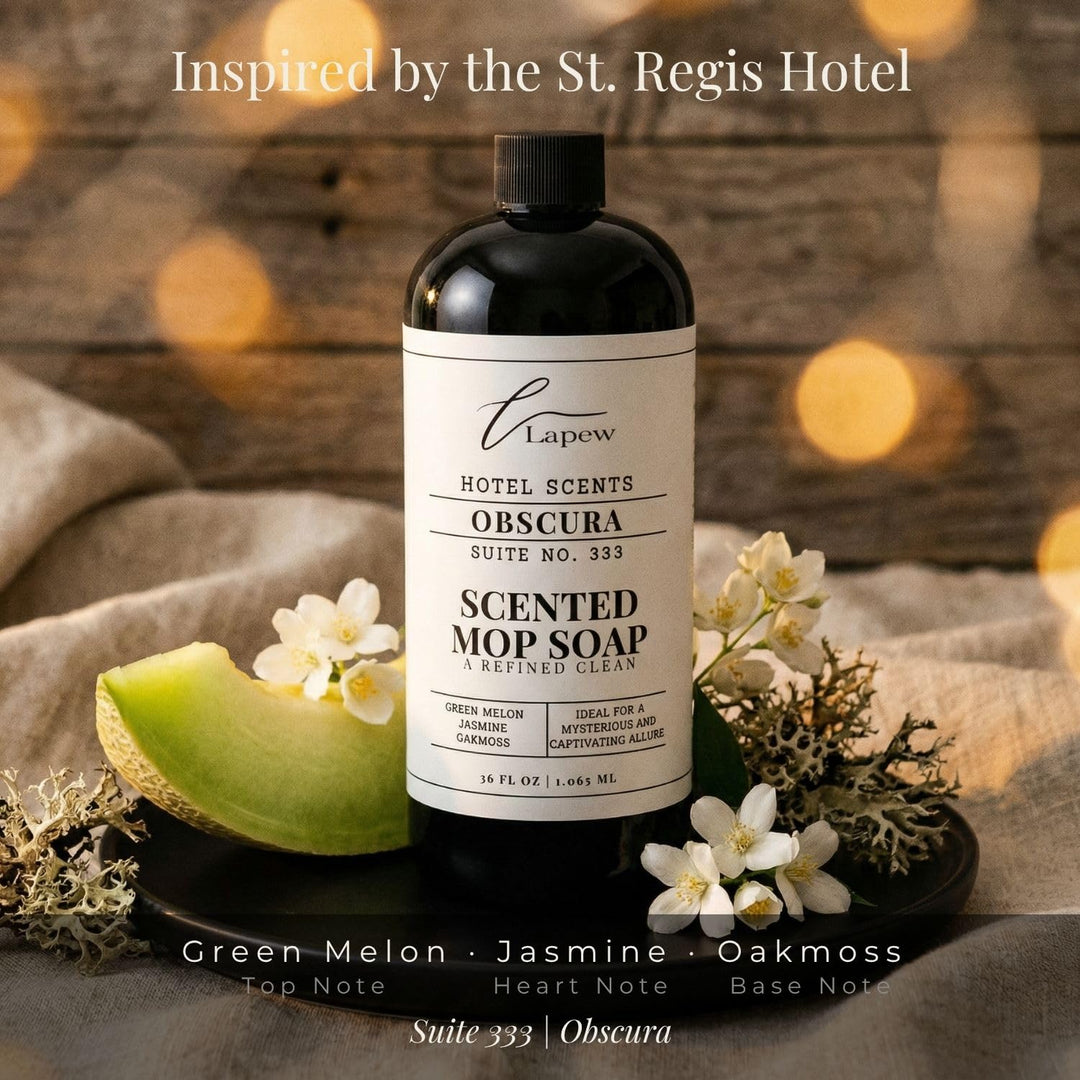 Lapew Hotel Scents Luxury Mop Soap | Obscura Suite 333 | Inspired by the St. Regis Hotel | Hotel Scented Floor Cleaner | 36 fl oz
