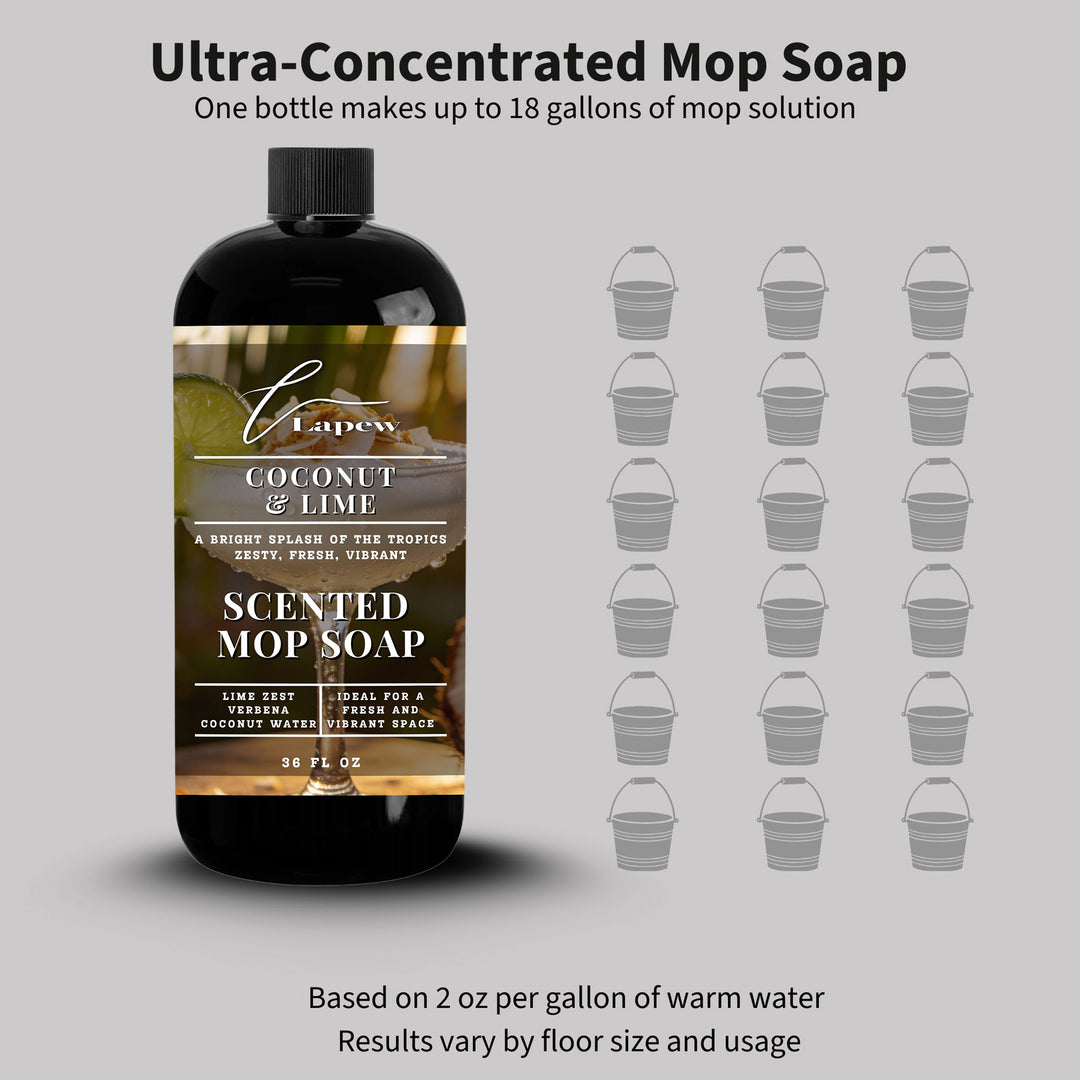 Coconut & Lime (Coconut Lime Verbena) Scented Mop Soap