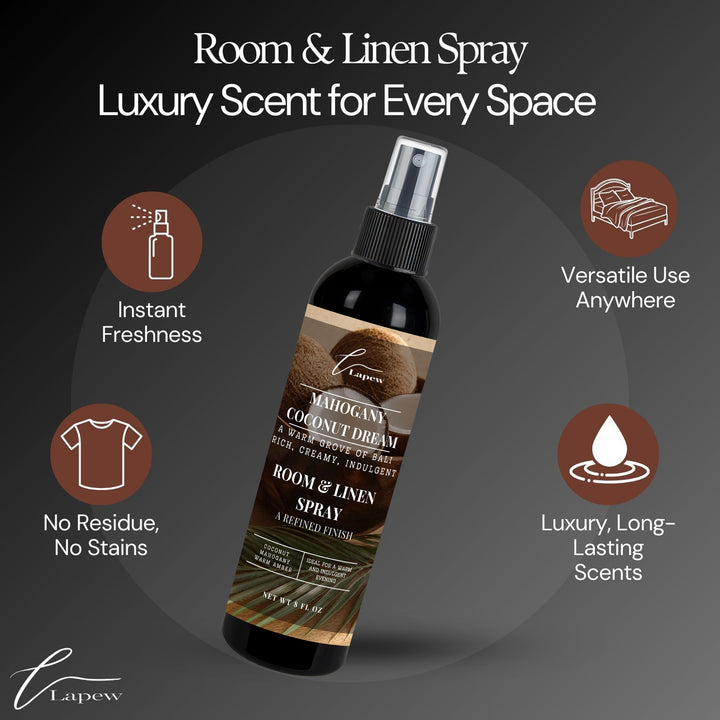 Mahogany Coconut Dream Room and Linen Spray